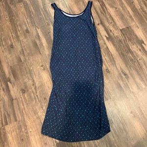 Maternity midi tank dress ruched sides so soft